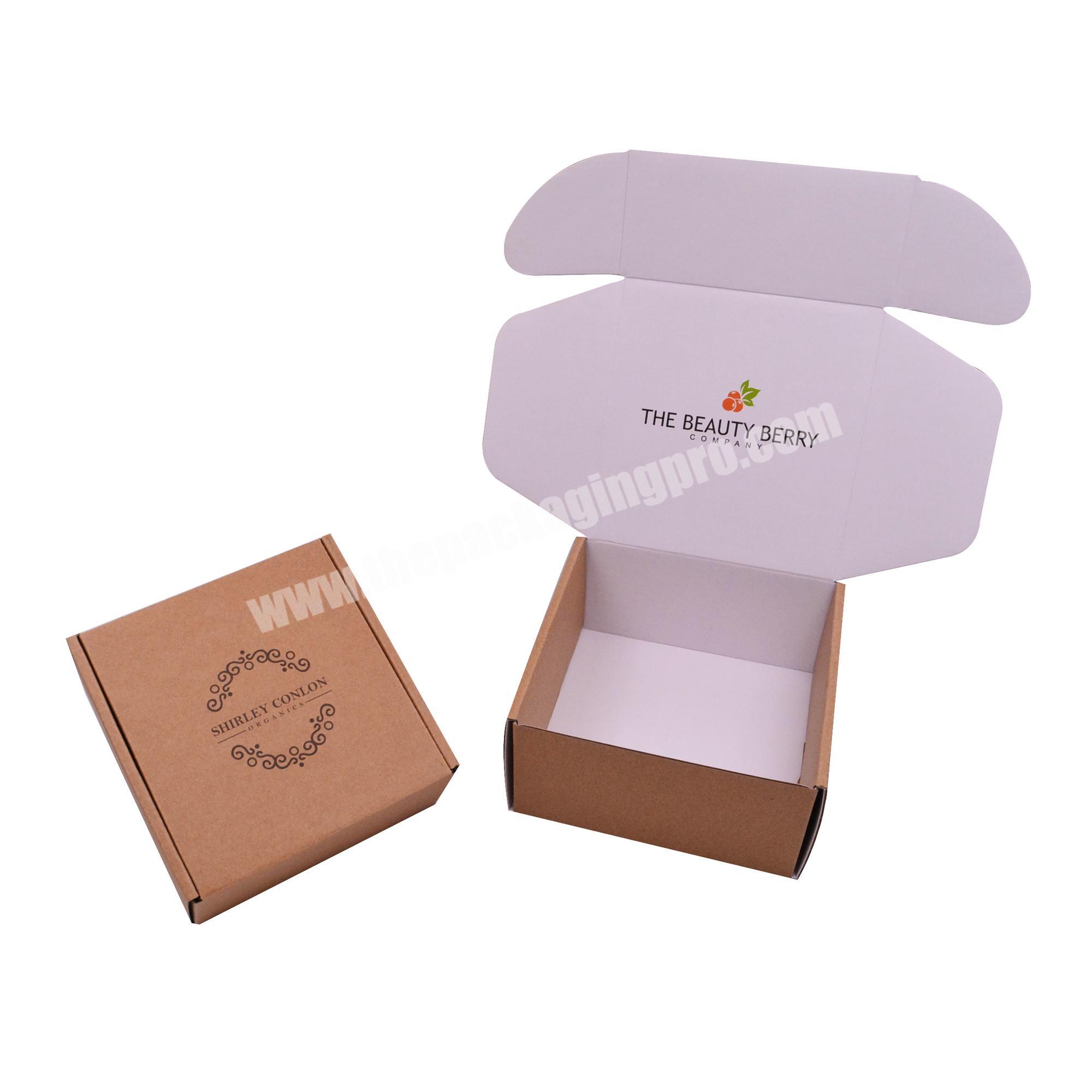 Wholesale Kraft Subscription Monthly Corrugated Mailer Box Paper Cardboard Box Custom Printed for Garment Food Snack Skin Care