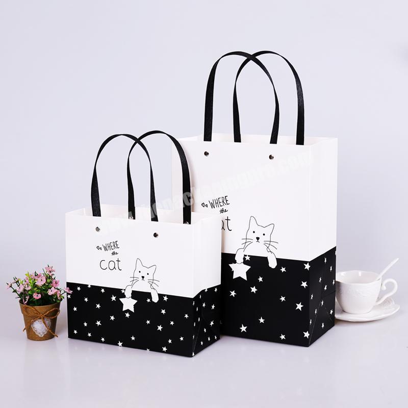 Wholesale lovely cat shopping bag for gift with your own logo