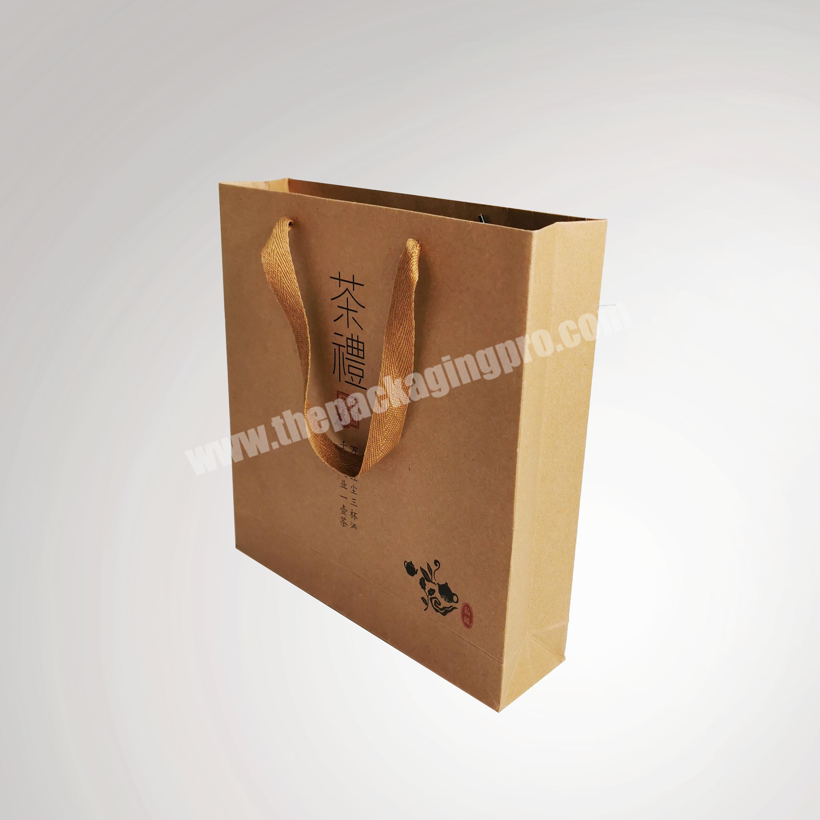 Wholesale Low Cheap Price Made in China Custom Kraft Paper Bags With Handles