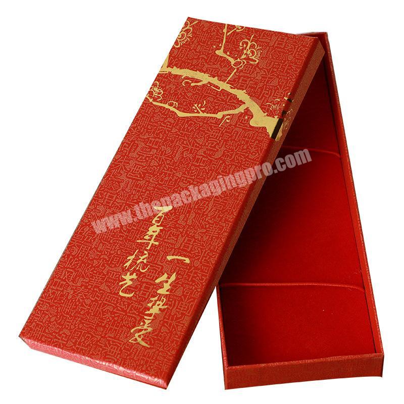 Wholesale Low Price Cardboard Comb Chopstick Fork Knife Packaging Box with Cardboard Insert and Custom Logo