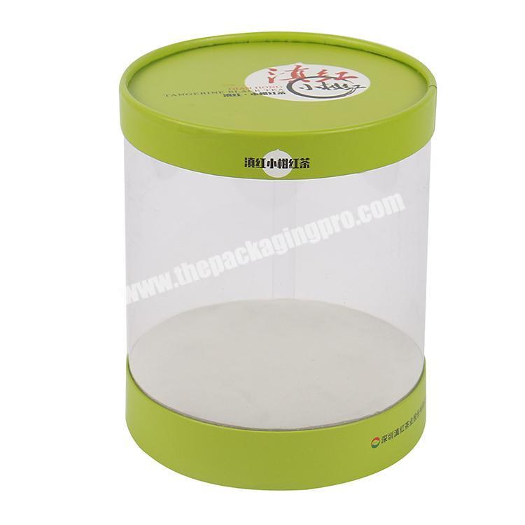 wholesale lucency cylinder box tea packaging tube