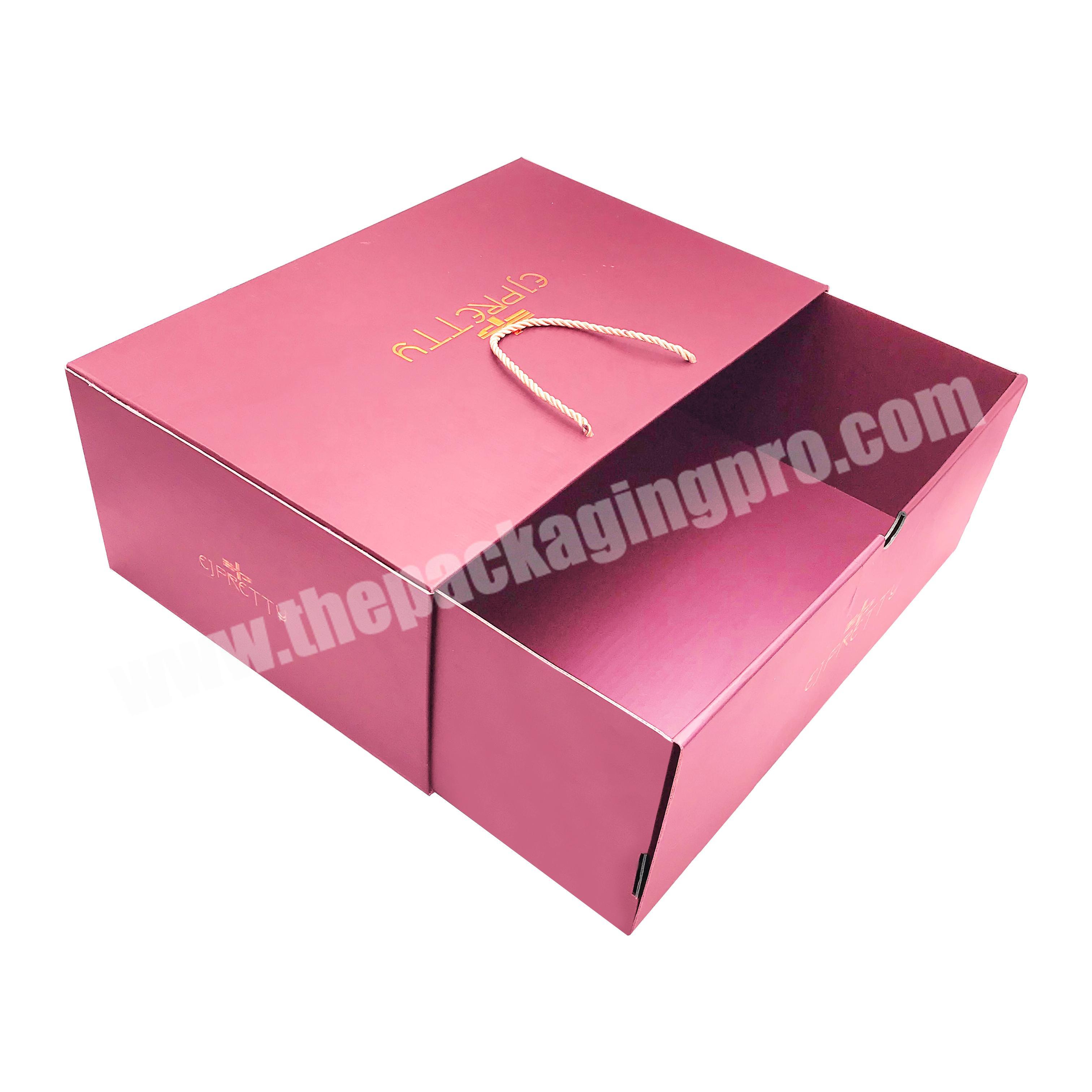 Wholesale luxury black small gift paper box lingerie packaging fancy boxes