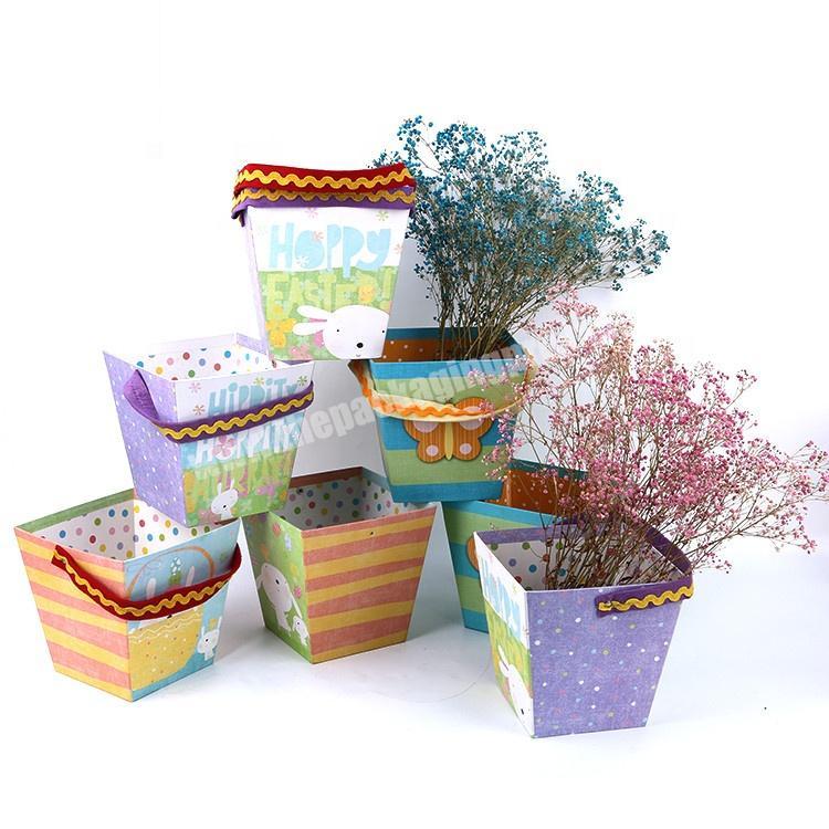 Wholesale Luxury Cardboard Paper Cube Bouquet Flower Gift