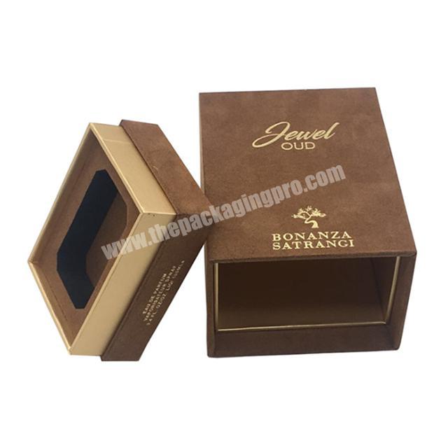 Wholesale luxury cardboard retro perfume wrap packing boxes gift with lid