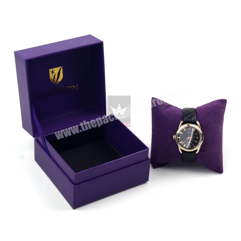 Wholesale Luxury Custom Cardboard Paper Watch Packaging Box Watch Display Box with Pillow