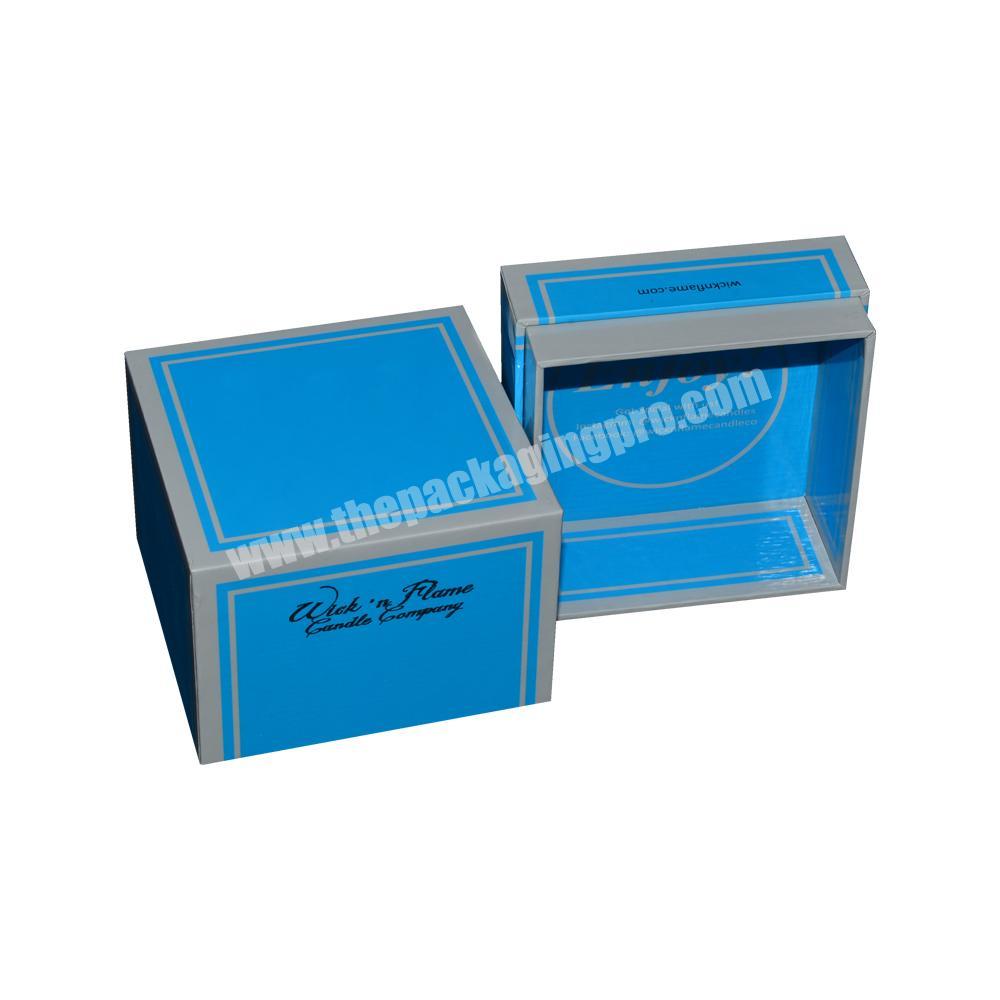 Wholesale Luxury Custom Chipboard Gift Box with Lids for Candle Packaging, Rigid Candle Gift Box
