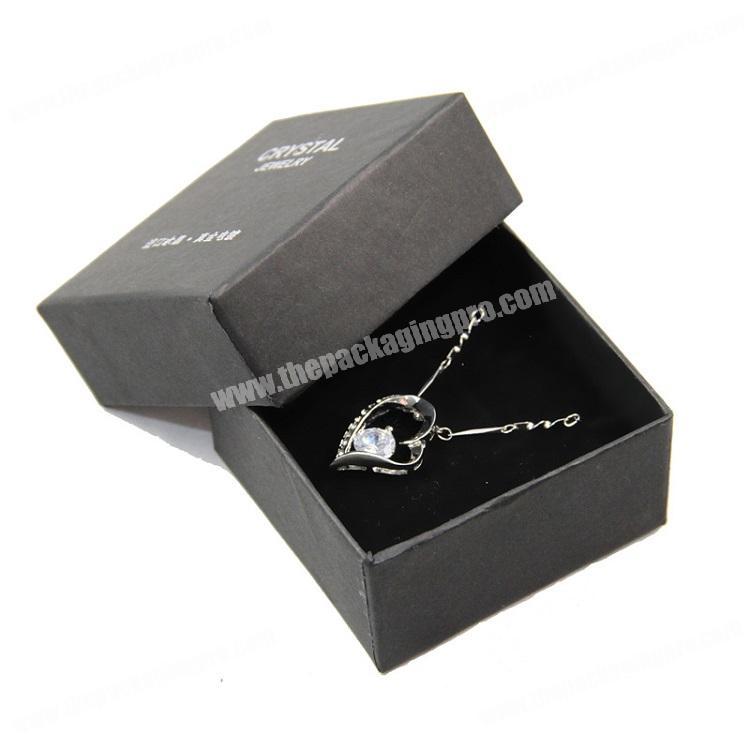 Wholesale luxury custom design lid and base foam insert jewelry packaging special paper gift box