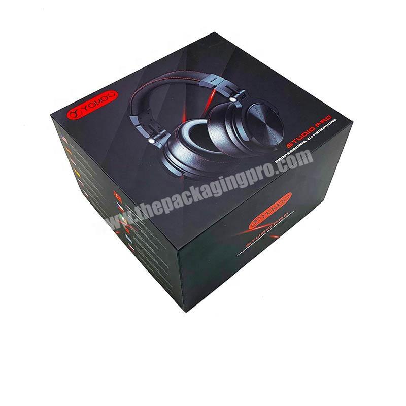 Wholesale Luxury Custom Logo High Quality Earphone Packaging Paper Gift Box With Lid