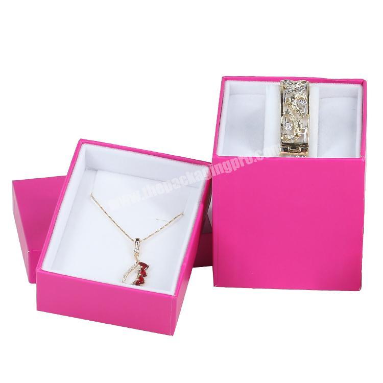 Wholesale Luxury Custom Logo Printed Gift Paper Jewelry Box Bracelet Necklace Ring Jewellery Box