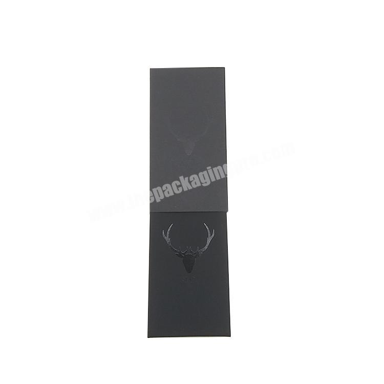 Wholesale Luxury Custom Made Black Glossy LOGO Rigid Cardboard Watch Paper Gift Box Packaging with insert