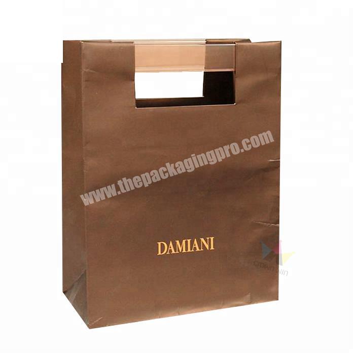 Wholesale Luxury Handmade Creative Coated Paper Bags With Plastic Handle