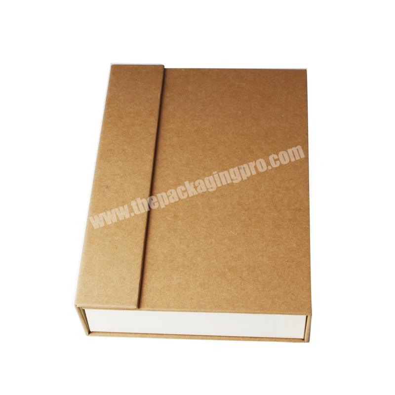 Wholesale luxury packaging kraft paper magnetic custom paper gift box packaging with your logo