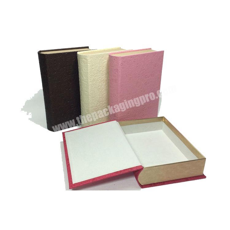 wholesale luxury rigid book shape favor boxes