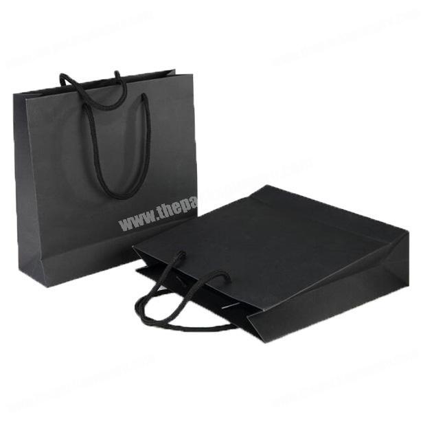 Wholesale Luxury Shopping Small Black Paper Bag