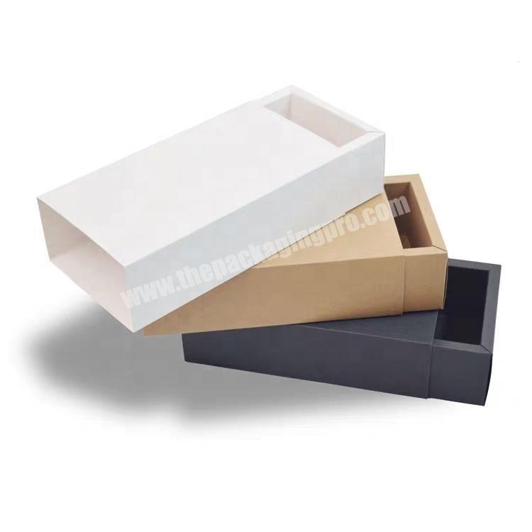 Wholesale Men Women Kids Paper Cardboard Sport Sock Packaging Boxes, Sliding Drawer Box With Sleeve