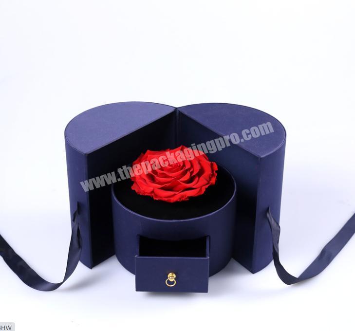 Wholesale New Drawer Floral Box Panoramic Window Flower Gift Paper Box