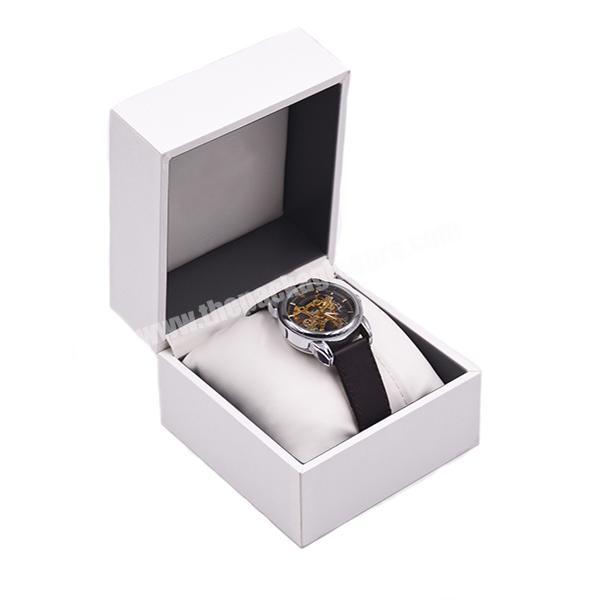 Wholesale oem packaging leatherette paper MDF custom logo luxury watch box