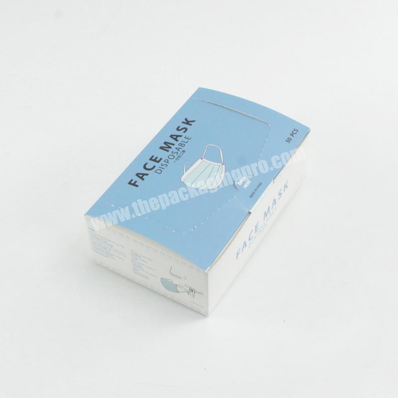 Wholesale OEM Printing Mask Packaging Box Disposable Face Mask Paper Box