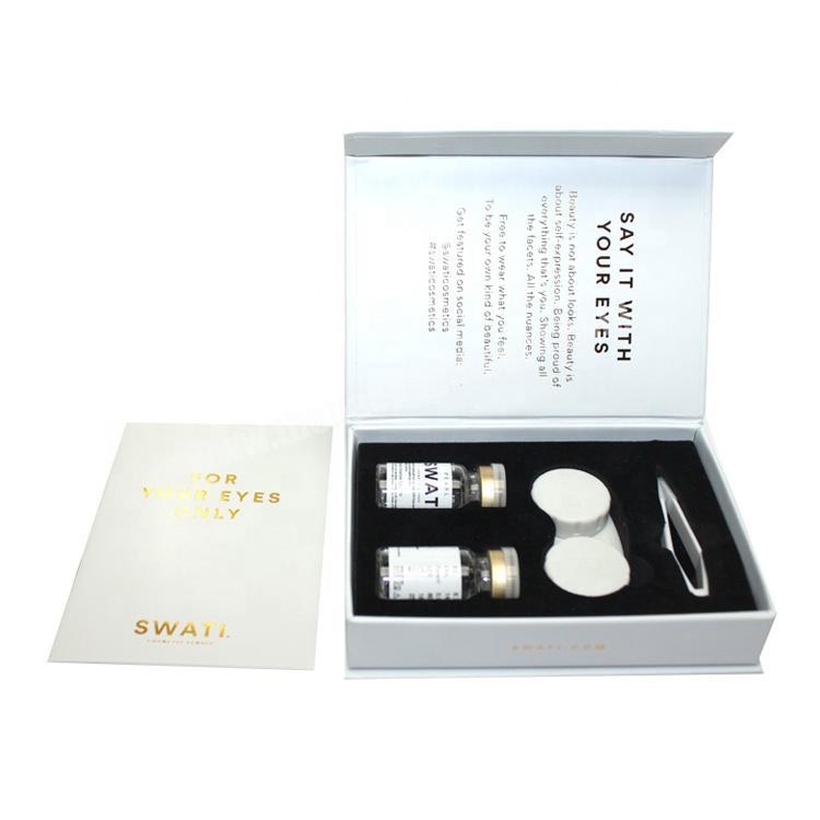 Wholesale packaging box for contact lens folding box for skin care use