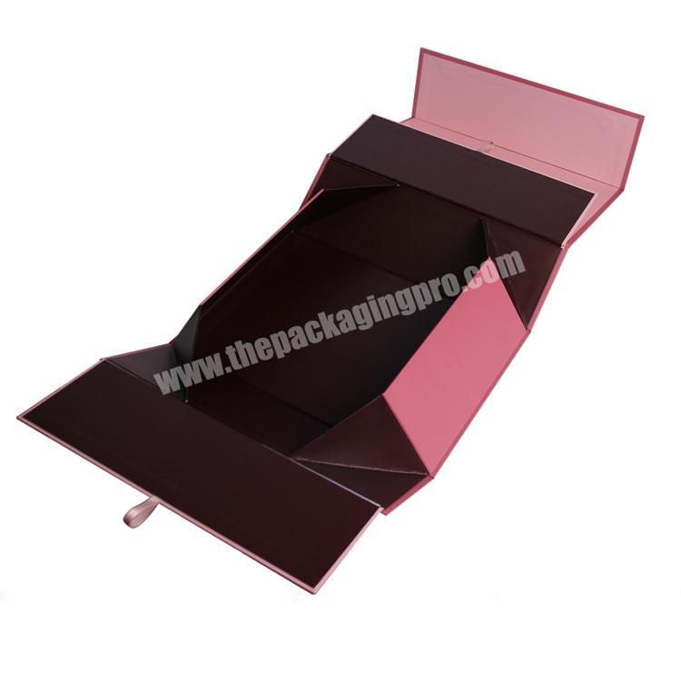 Wholesale paper cardboard gift boxes with hinged lid for magnetic closure