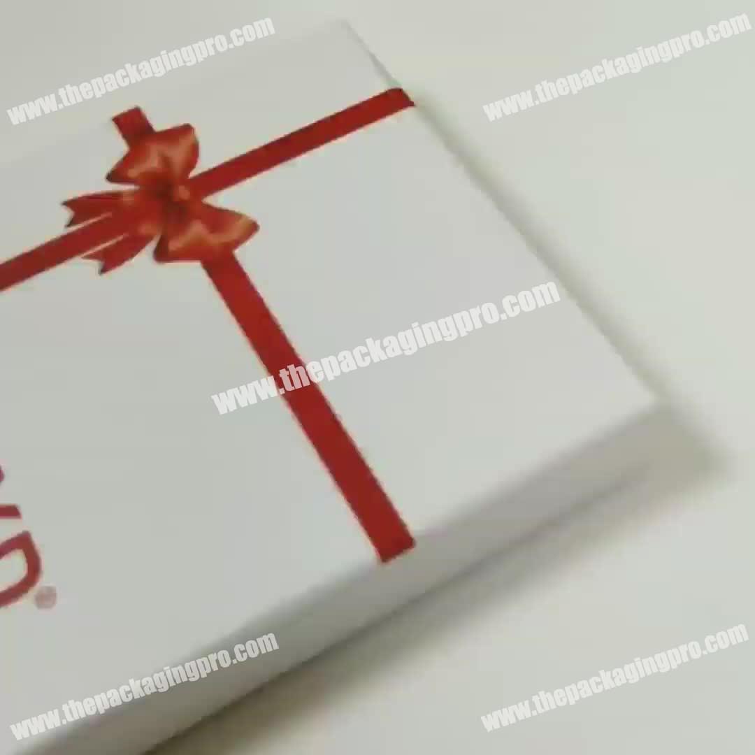 Wholesale Paper Customizable White Small Gift Wrapping Box gift  for party birthday shopping
