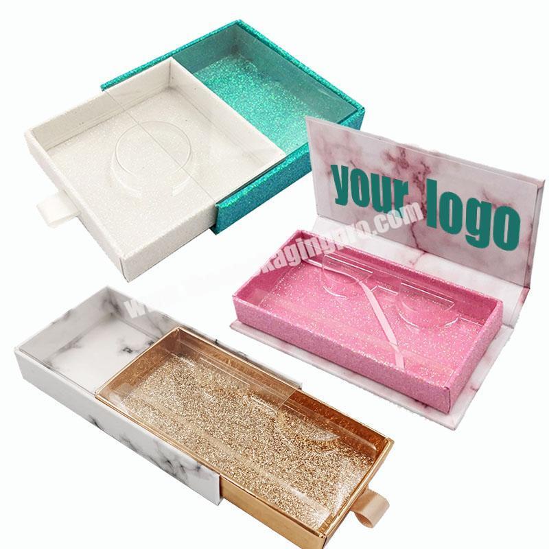 wholesale paper eyelash packaging box lash boxes packaging custom own logo for 10mm-25mm mink eyelashes case bulk