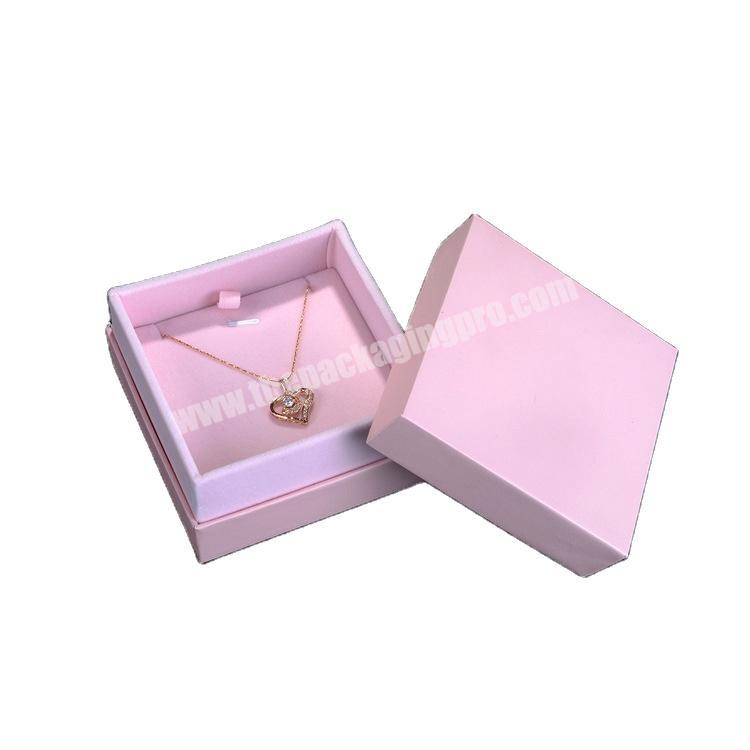 Wholesale paper ring box box for necklace necklace box logo with factory price