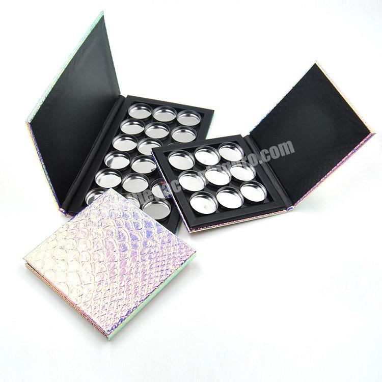 Wholesale paperboard custom empty eye shadow palette box for cosmetic packaging China supplier