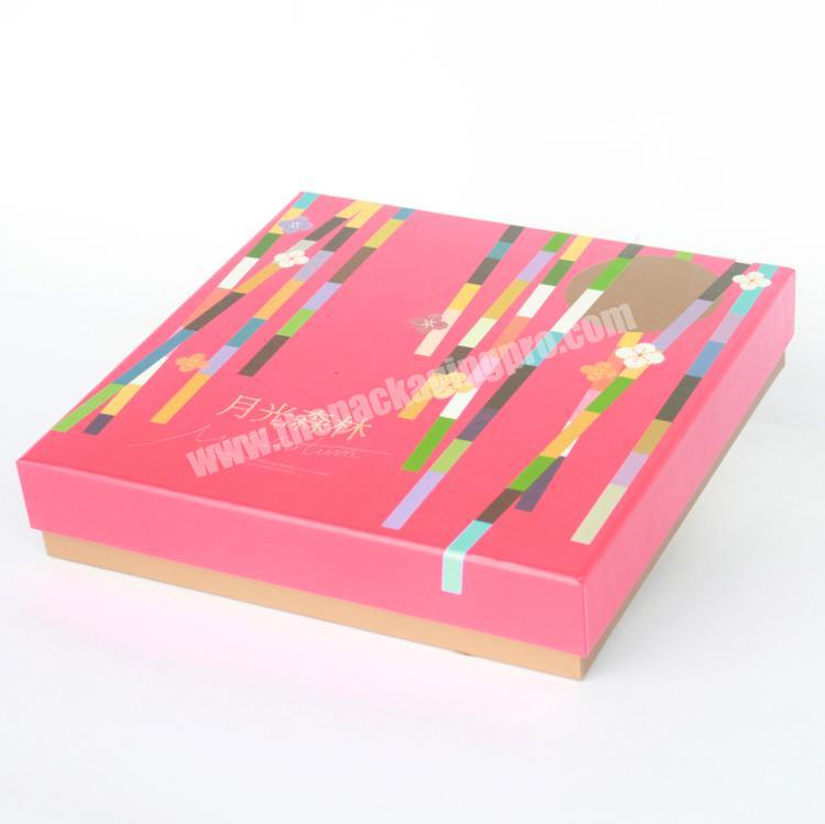 Wholesale paperboard rigid gift box with paper divider for sweets customized