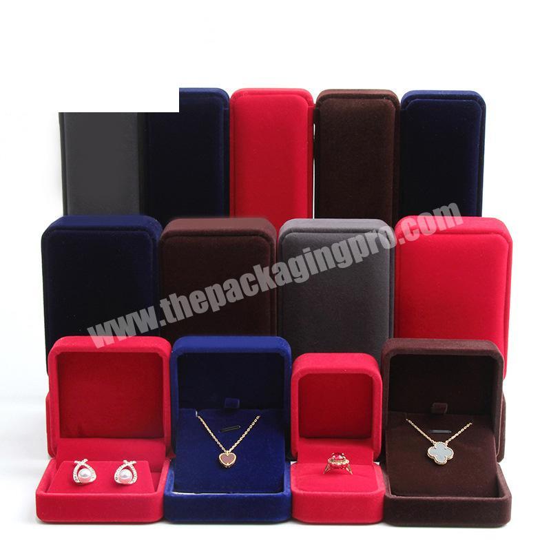 Wholesale portable velvet jewelry box custom girls jewelry box
