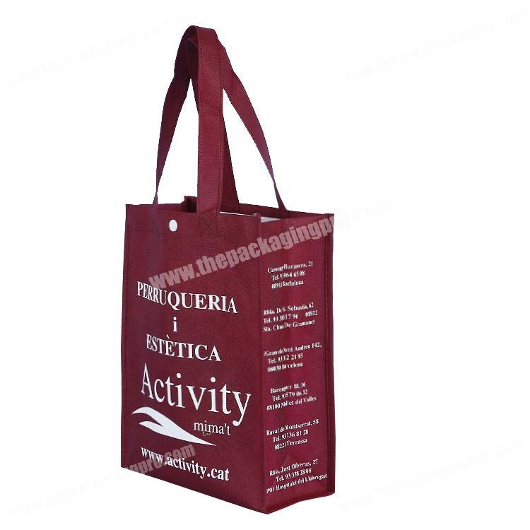 Wholesale price eco friendly reusable non woven bag with handle