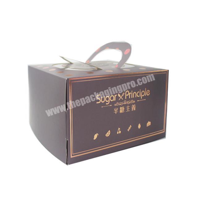 Wholesale Printed High Quality Cake Packaging Cardboard Art Paper Cupcake Box