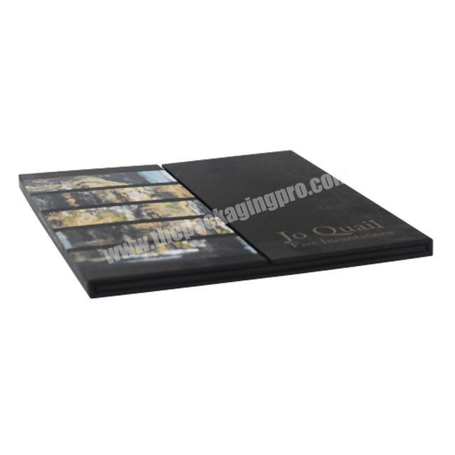 Wholesale Printing High Quality Black Cardboard Handmade VCD Cd Dvd Gift Boxes