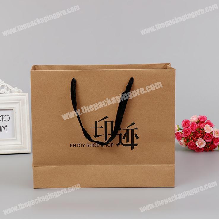 wholesale promotional gift kraft paper bag logo printing