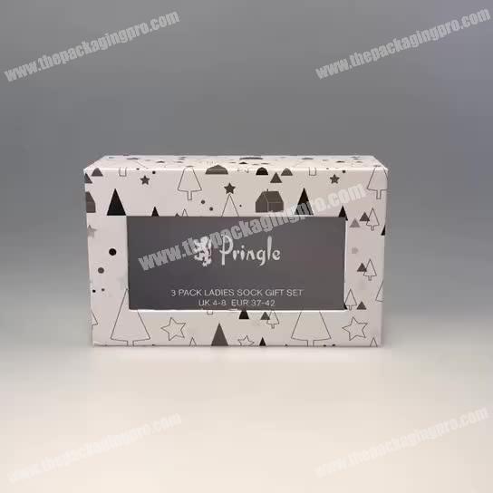 Wholesale Promotional High Quality Paper Packaging Gift Box with PVC Window