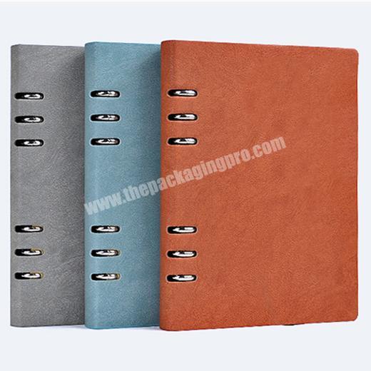 Wholesale PU Leather Loos-leaf Diary Custom Notebook