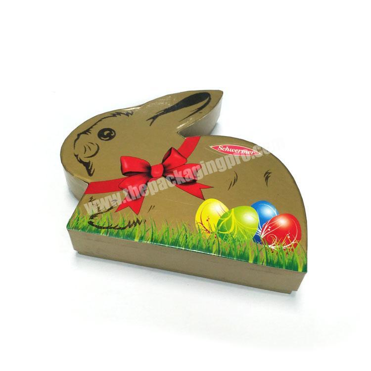 Wholesale rabbit shaped candy box paper type packaging box