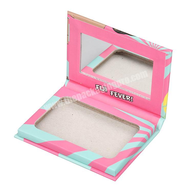 Wholesale Recyclable Customized Cute Laser Makeup Lipstick Packing Eye Shadow Double Truck Box