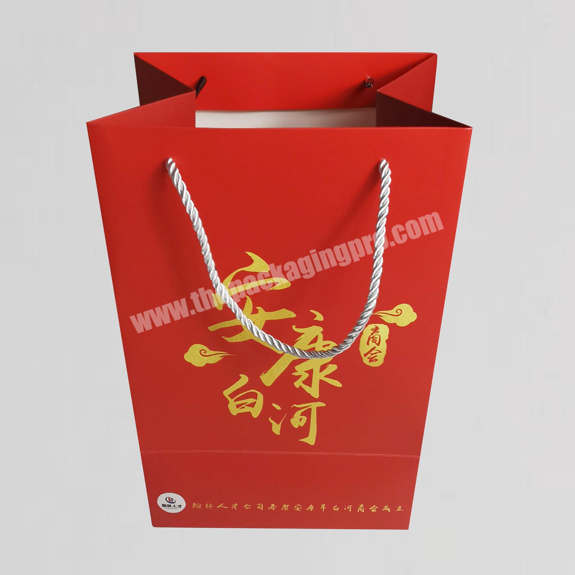 Wholesale Recycle custom logo luxury carrying paper bags