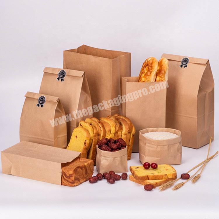 Wholesale resealable zipper kraft recycled paper food packaging bags