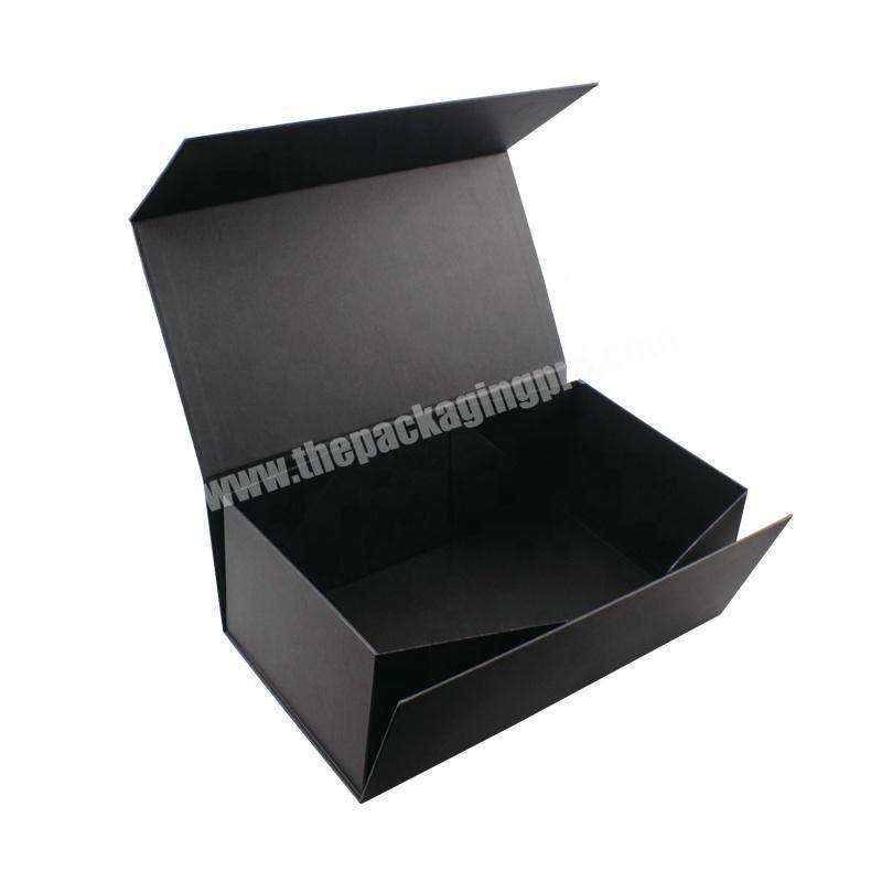 Wholesale Retail Custom Print Luxury Premium Empty Mens Magnetic Foldable Hard Paper Cardboard Shoe Box With Logo
