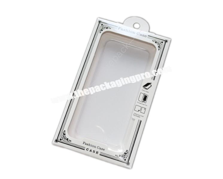 Wholesale Retail Tempered Glass Screen Protector Packaging Box for Phone with Plastic Frame Empty Phone Case Box