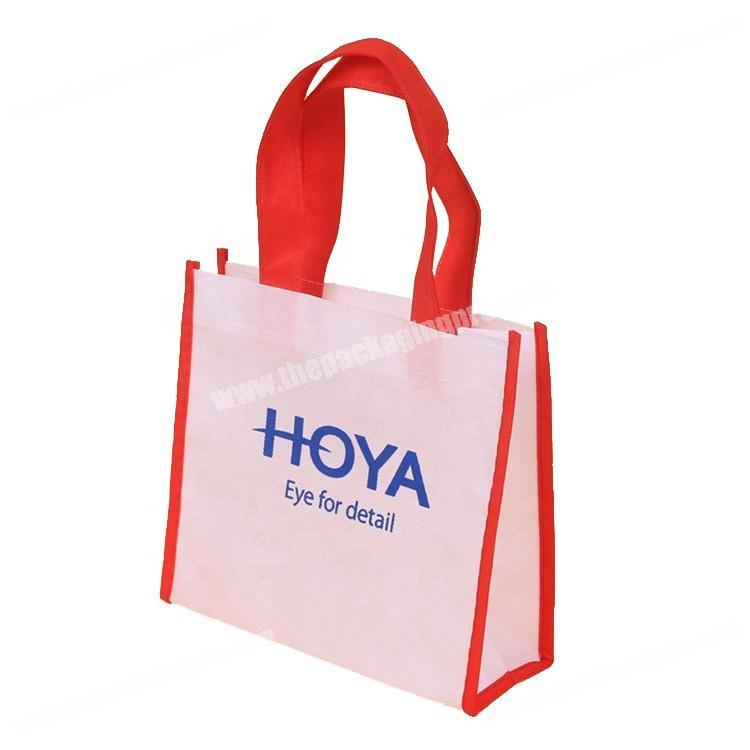Wholesale reusable custom logo printed non woven shopping bag