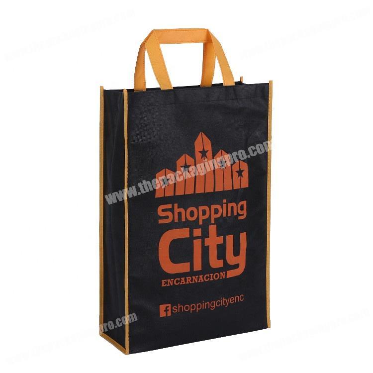 Wholesale reusable grocery tote bag non woven shopper bag