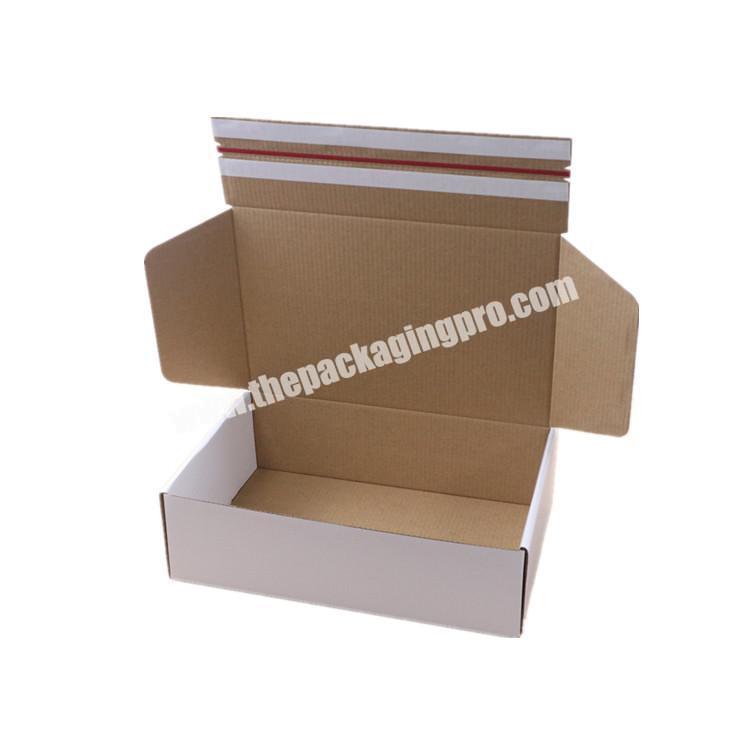 wholesale reusable white  packaging shipping corrugated paper  boxes