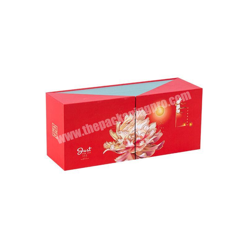 Wholesale Rigid Magnetic Closure Mooncake Packing Gift Box with Double Door