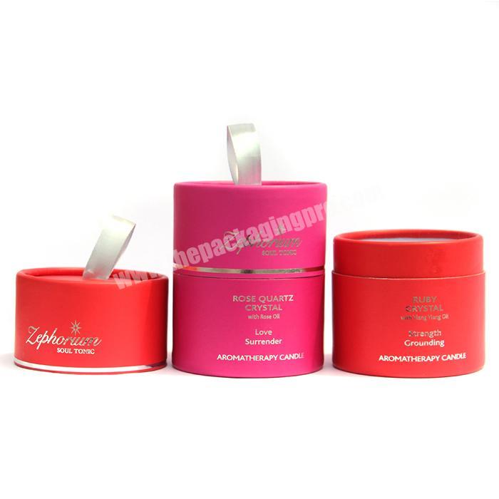 wholesale round luxury box hard cardboard tube boxes round paper tube for candle