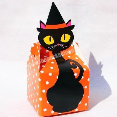 Wholesale Special Shape Customized Design Small Halloween Food Paper Packaging Box for Sweets Candy Cookies Cakes