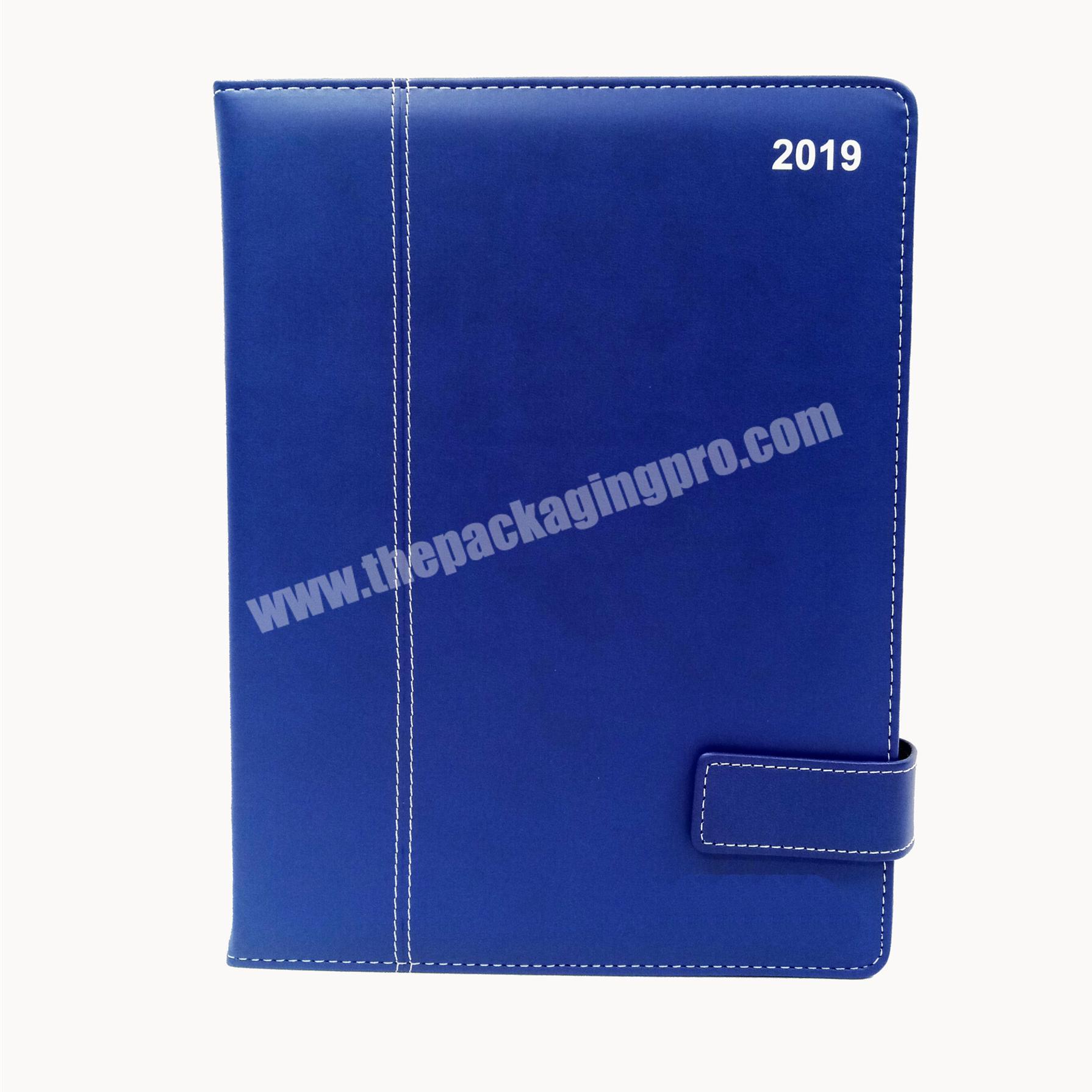 Wholesale Spiral  Diary Custom PU Leather  Notebook With Pen Loop