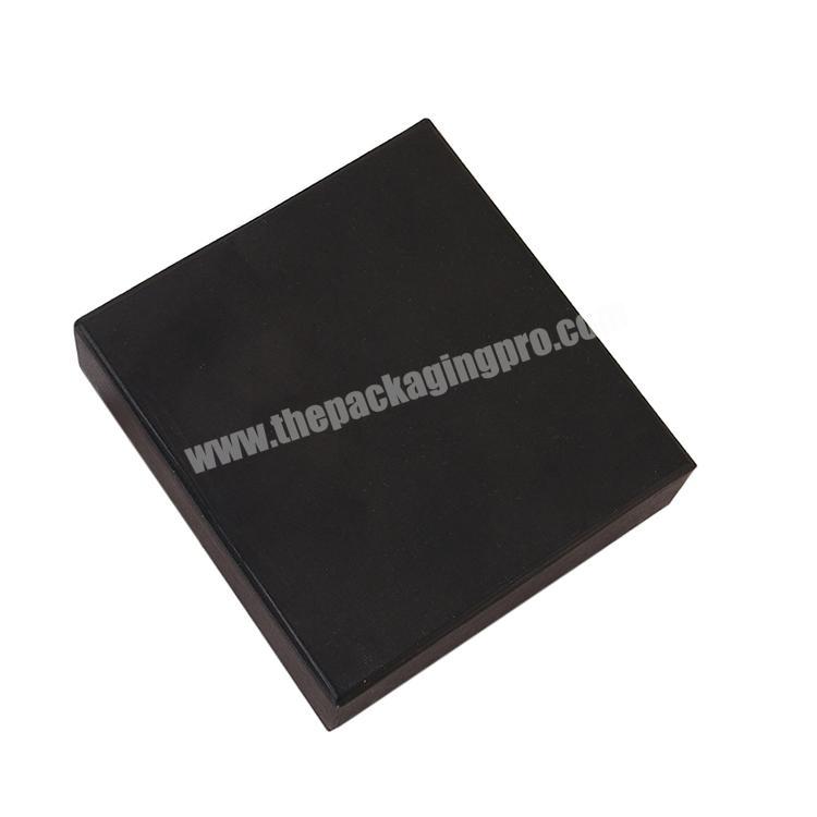 Wholesale Square Black Belt Packaging Paper Box with Satin